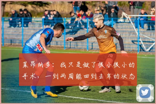 莱昂纳多：我只是做了很小很小的手术，一到两周能回到去年的状态